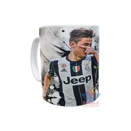 Taza Plástica Paulo Dybala Futbol Juventus Mod02 Irrompible