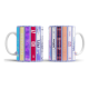 Taza Cerámica Taylor Swift Discografía Álbumes 1989 Folklore