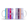 Taza Cerámica Taylor Swift Discografía Álbumes 1989 Folklore
