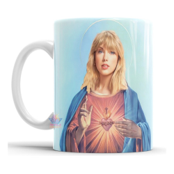 997914-MLA73728385975_122023,Taza Cerámica Taylor Swift Santa Meme Estampita 