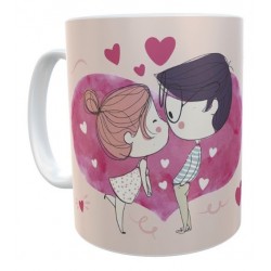 Taza Plástica Amor San Valentín Enamorados Corazón Love