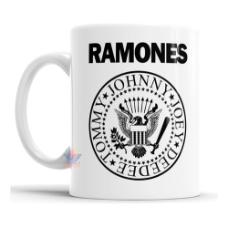 601073-MLA73716270974_012024,Taza Cerámica Ramones Logo Punk Rock Joey Ramone Johnny 
