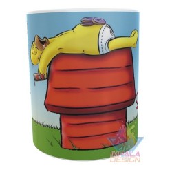 Taza Plástica Snoopy Casa Homero No Toques Irrompible