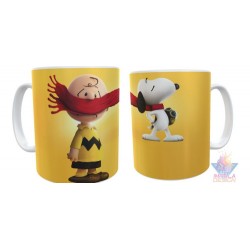 Taza Plástica Snoopy Charlie Brown Bufanda Carlitos Irrompible