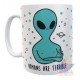Taza Plástica Alien Humans Are Terrible Irrompible