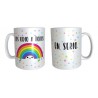 Taza Plástica Desayuno Arco Iris Café Odio A Todos En Serio
