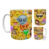 Taza Plástica Emoticones Emojis Caritas Whatsapp Irrompible