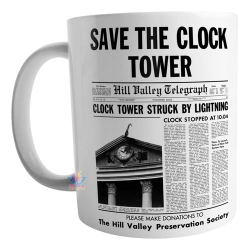 788010-MLA73723517291_122023,Taza Volver Al Futuro Reloj Save The Clock Tower Cerámica