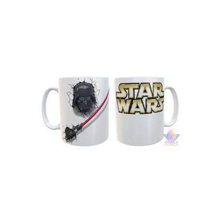 Taza Plástica Darth Vader Sable Irrompible