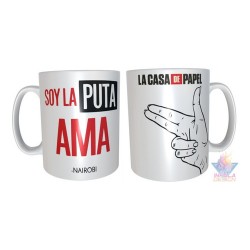 Taza Plástica Casa De Papel Puta Ama Nairobi Irrompible