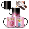 Taza Mágica Cerámica Homero Simpsons Chancho Araña Donuts