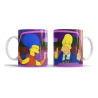 Taza De Cerámica Simpsons Homero Marge Jovenes Amor Auto