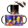 Taza Mágica Simpson Homero Marge Jovenes Amor Auto Cerámica
