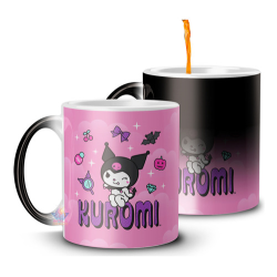 889362-MLA74695906835_022024,Taza Magica Kuromi My Melody Hello Kitty Personaje Punk M2