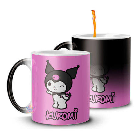 630645-MLA74568590720_022024,Taza Magica Kuromi My Melody Hello Kitty Personaje Punk M4