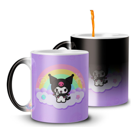 681022-MLA74568709458_022024,Taza Magica Kuromi My Melody Hello Kitty Personaje Punk M5