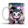 Taza Cerámica Kuromi My Melody Hello Kitty Personaje Punk M3