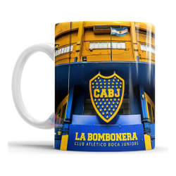 663665-MLA74412497069_022024,Taza Boca Juniors Cerámica Bombonera Entrada Museo Escudo