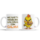 Taza Pollito Estresado Bate Calma Pollo Dormir Trabajo