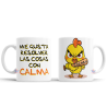 Taza Pollito Estresado Bate Calma Pollo Dormir Trabajo