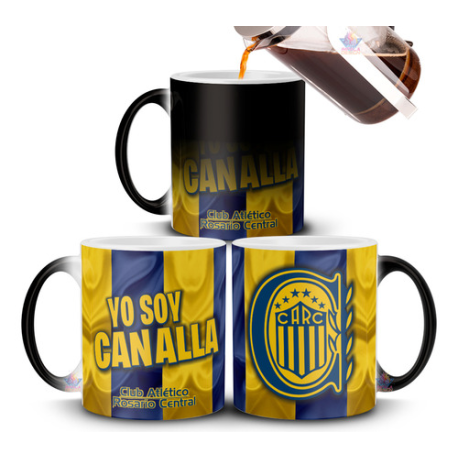 908189-MLA75665733813_042024,Taza Mágica Rosario Central Canalla Club Fútbol Argentina