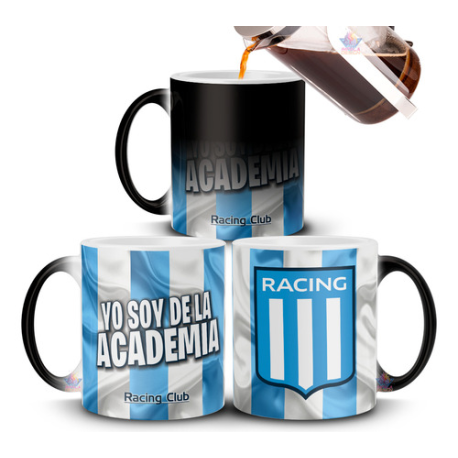 784015-MLA75507170838_042024,Taza Mágica Racing Club Academia De Avellaneda Fútbol Copa