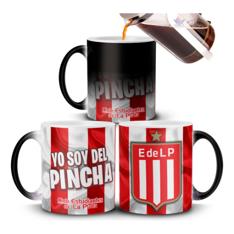 928539-MLA75555893064_042024,Taza Mágica Estudiantes Pincha De La Plata Club Fútbol 