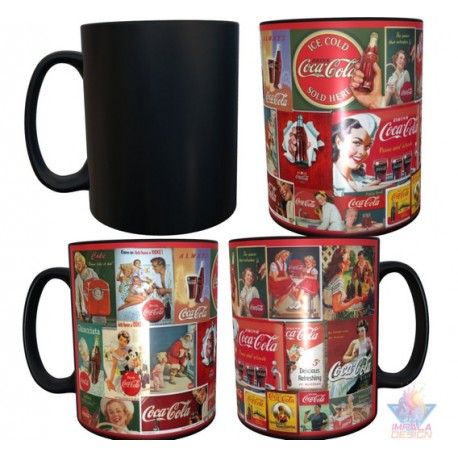 Taza Mágica Coca Cola Gaseosa Afiches Retro Vintage Cerámica