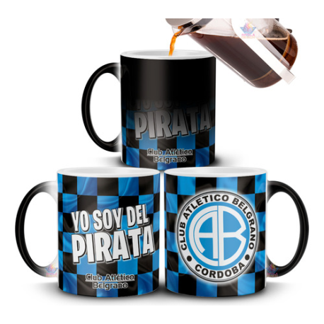 609763-MLA75505182204_042024,Taza Mágica Belgrano Pirata Club Atlético Córdoba Fútbol 