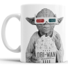 Taza De Cerámica Maestro Yoda Star Wars Obi Wan Cinemas 3d