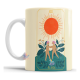 Taza Cerámica Meditación Cartas Tarot Estrella Sol Mod 19