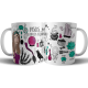 942484-MLA75890715573_042024,Taza Cerámica Bruja Zodiaco Signo Piscis Astrologia Tarot 