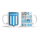814486-MLA75773563171_042024,Taza Cerámica Racing Club Escudos Academia Avellaneda Fútbol
