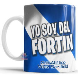690096-MLA75661212317_042024,Taza De Cerámica Vélez Sarsfield Fortin Club Atlético Fútbol