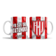 690953-MLA75661636735_042024,Taza De Cerámica Unión De Santa Fé Tatengue Club Fútbol Copa