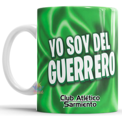 831254-MLA75661625351_042024,Taza De Cerámica Sarmiento De Junín Guerrero Club Fútbol