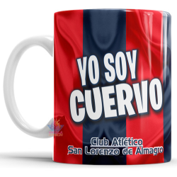 807346-MLA75503165500_042024,Taza De Cerámica San Lorenzo Cuervo De Almagro Club Fútbol