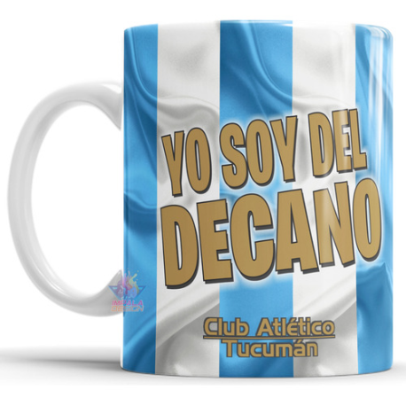 617903-MLA75661656189_042024,Taza De Cerámica Atlético Tucumán Decano Club Fútbol Copa