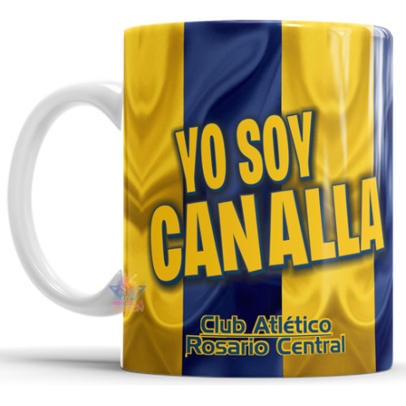 834376-MLA75503165146_042024,Taza De Cerámica Rosario Central Canalla Club Rosario Copa