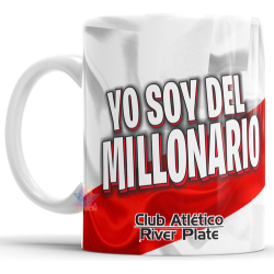 923582-MLA75661407167_042024,Taza De Cerámica River Plate Millonario Club Atlético Fútbol