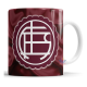 605540-MLA75502552780_042024,Taza De Cerámica Lanús Granate Club Atlético Fútbol Escudo