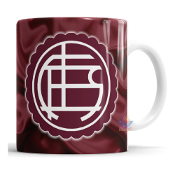 Taza De Cerámica Lanús Granate Club Atlético Fútbol Escudo