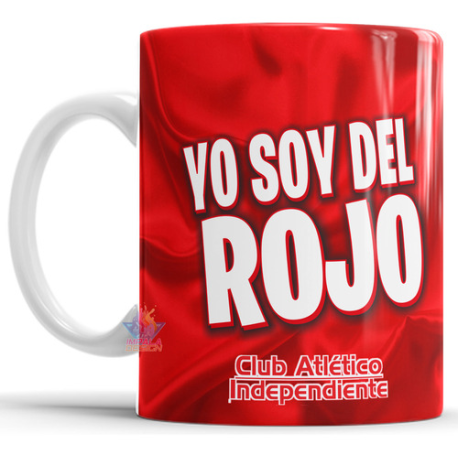 903921-MLA75502243918_042024,Taza De Cerámica Independiente Rojo De Avellaneda Fútbol 