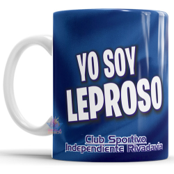 989302-MLA75502650136_042024,Taza Cerámica Independiente Rivadavia Lepra Mendoza Fútbol