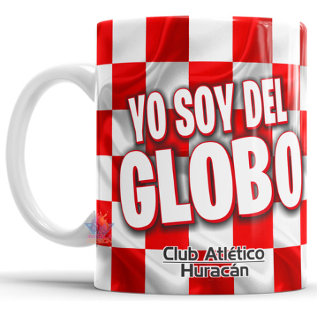 695589-MLA75660800721_042024,Taza De Cerámica Huracán Globo Parque Patricios Fútbol Copa