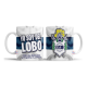 617919-MLA75660800185_042024,Taza De Cerámica Gimnasia Y Esgrima Lobo La Plata Fútbol 