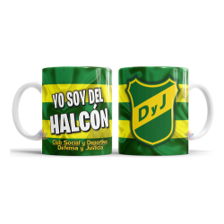 Taza De Cerámica Defensa Y Justicia Halcón Fútbol Argentina