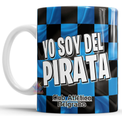 798975-MLA75502715134_042024,Taza Cerámica Belgrano Pirata Club Atlético Córdoba Fútbol