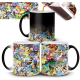 Taza Mágica Pokemon Pikachu Squirtle Charmander Bulbasaur Collage
