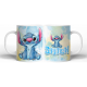 Taza De Cerámica Stitch Stich Lilo Peludo Familia Modelo 06